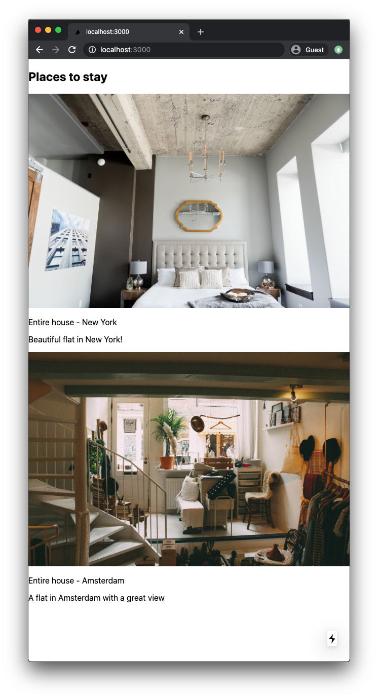 Houses list